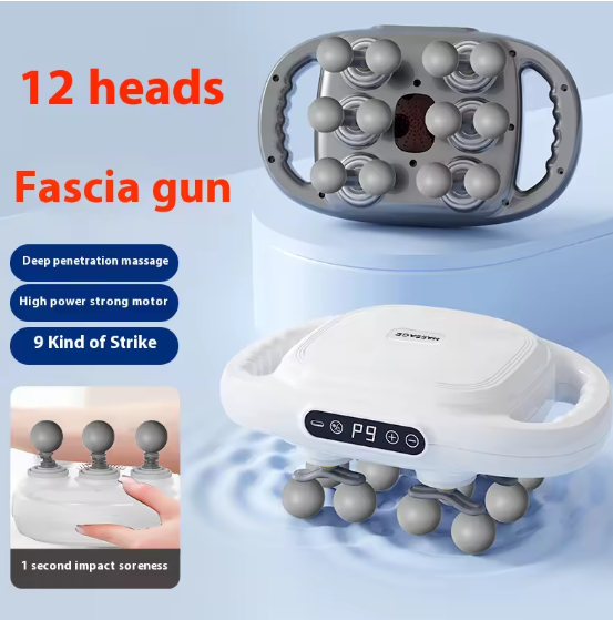 12-Head Fascia Massage Gun